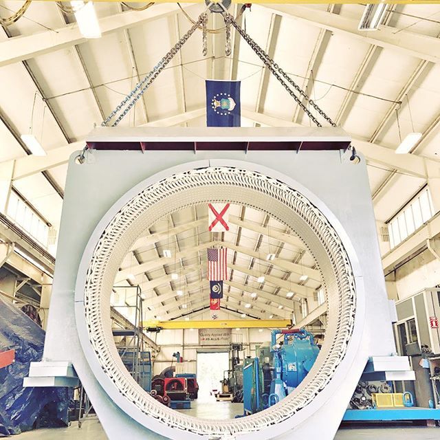 Large synchronous stator parts inspection