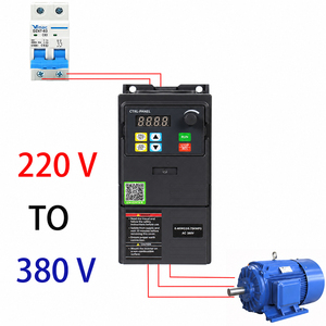 High Quality VFD 220V Single Phase To 3 Phase 380V Vector Control Variable Frequency Inverter AC Motor